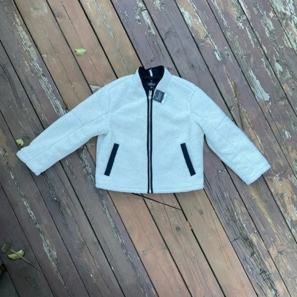 New Creme Sherpa Jacket - Picture 5 of 14